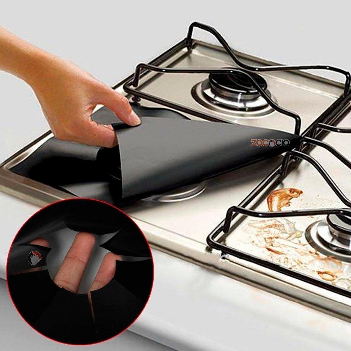Protector De Estufa X4 Unds Cubierta Reutilizable🔥