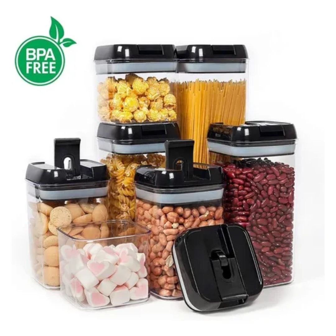 Recipientes Herméticos para Alimentos 7 Piezas🫙
