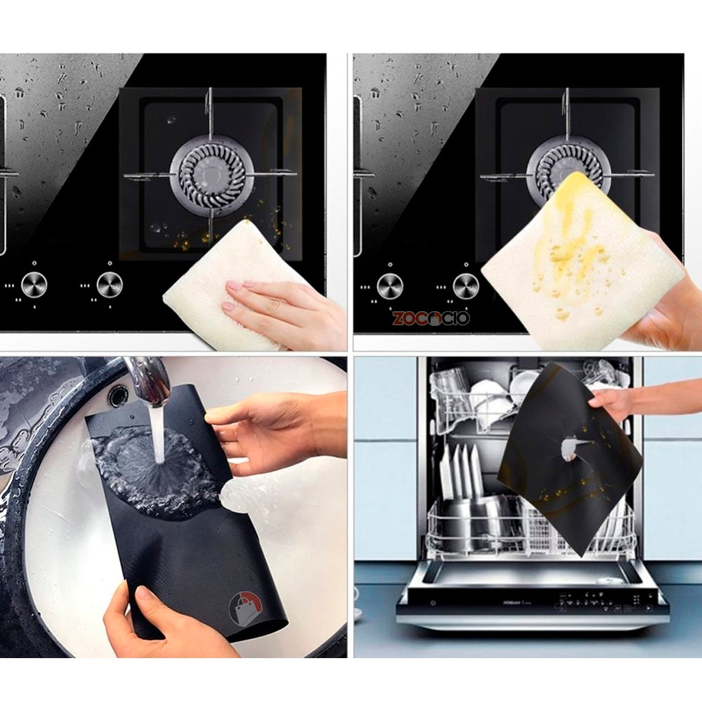 Protector De Estufa X4 Unds Cubierta Reutilizable🔥