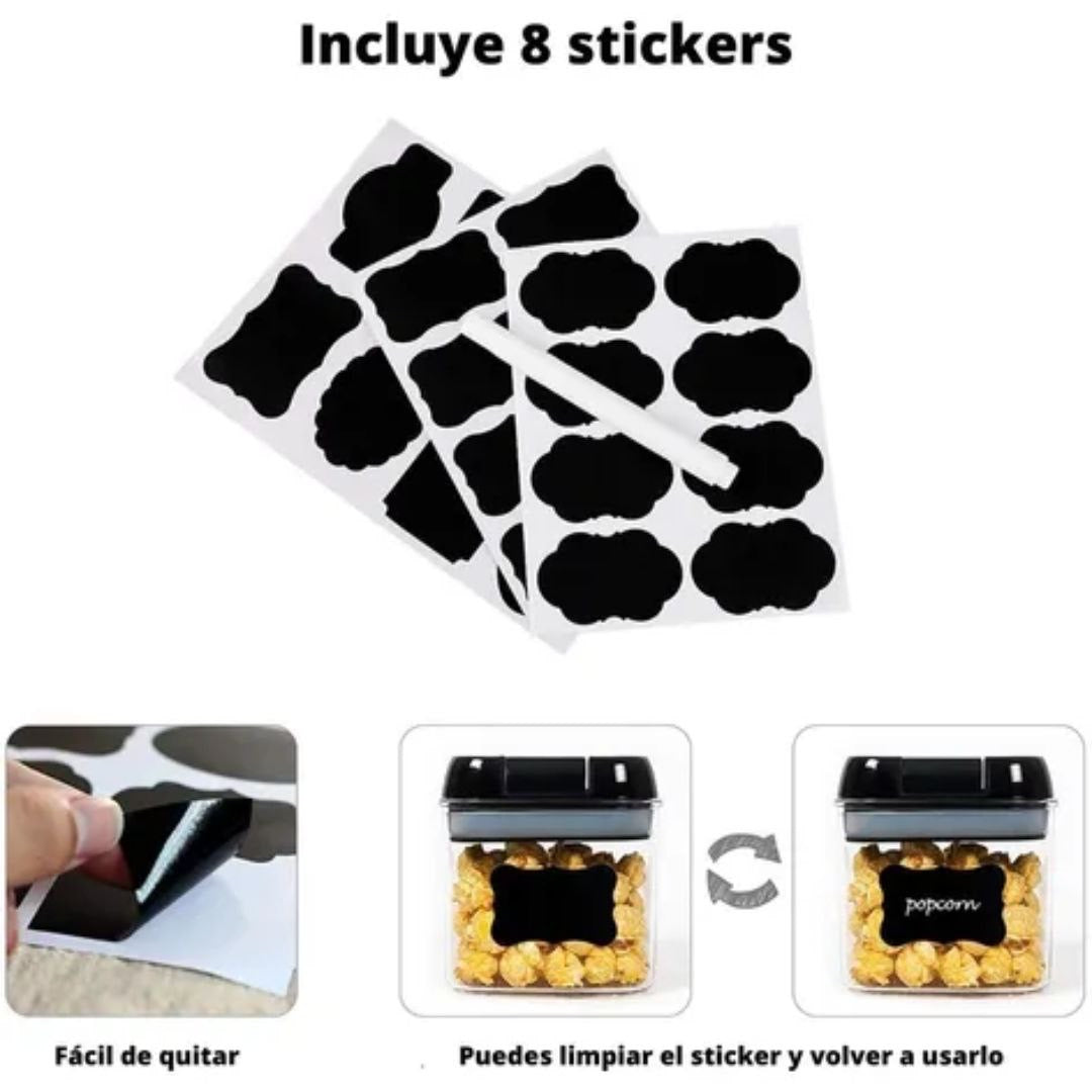 Recipientes Herméticos para Alimentos 7 Piezas🫙