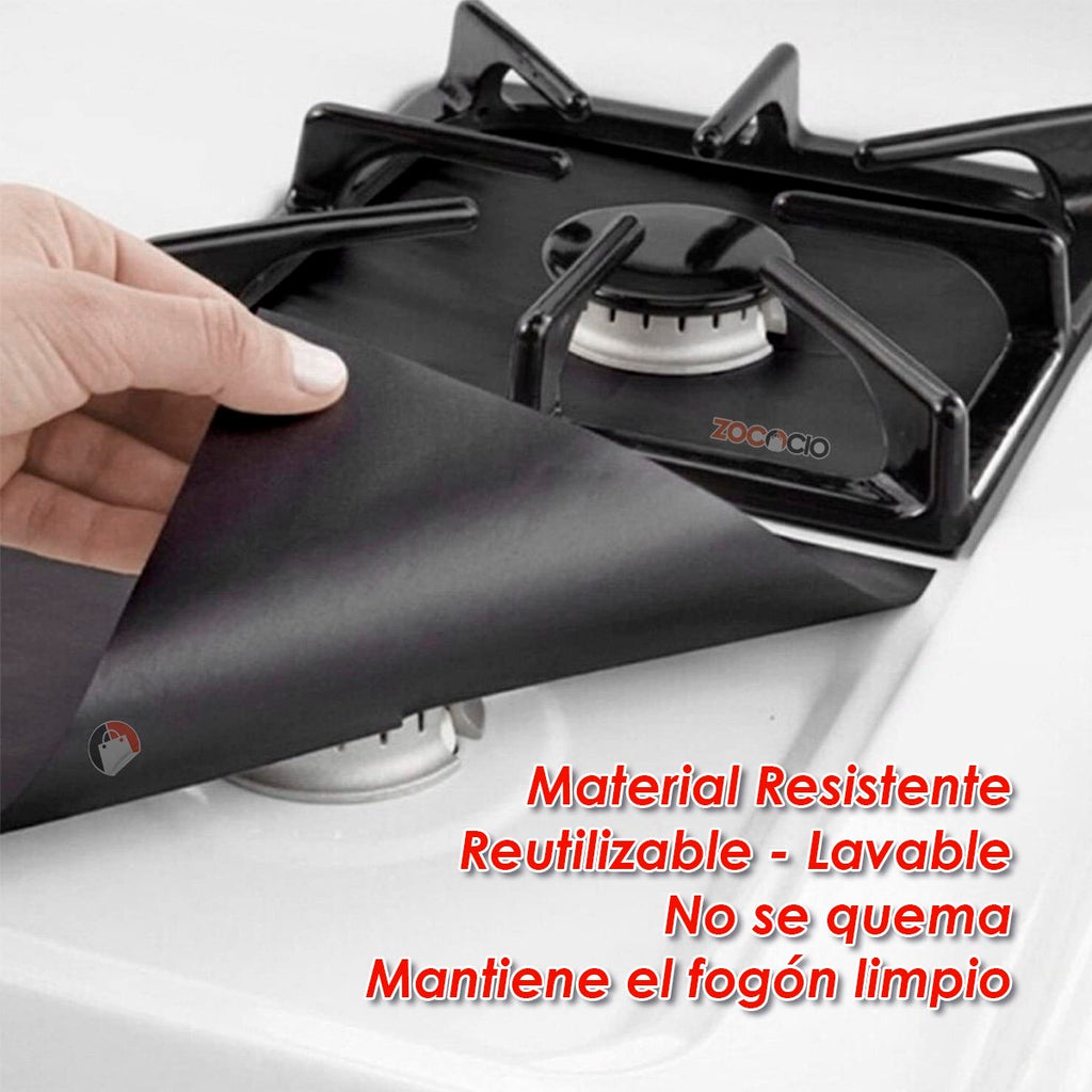 Protector De Estufa X4 Unds Cubierta Reutilizable🔥