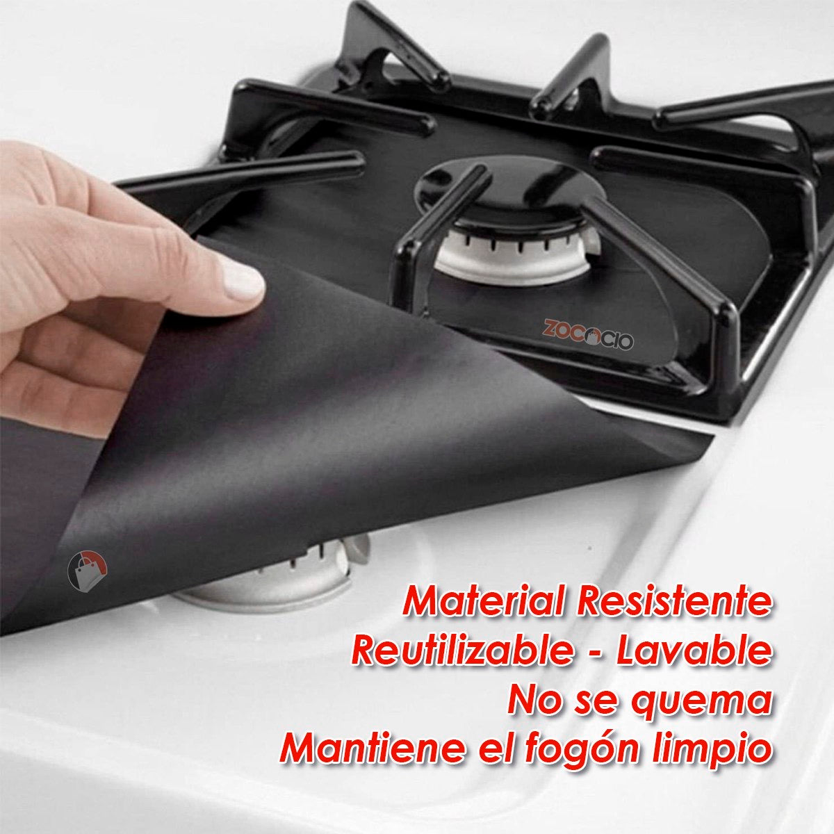 Protector De Estufa X4 Unds Cubierta Reutilizable🔥