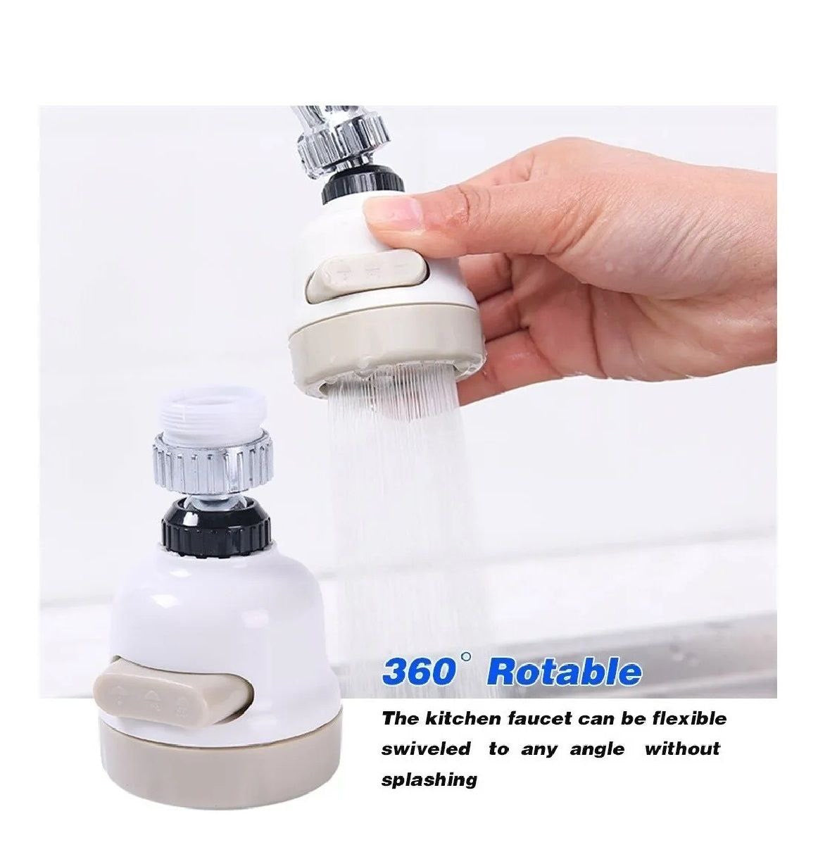 Grifo Ahorrador de Agua Difusor de Grifo Aireador Giratorio 360°🚰