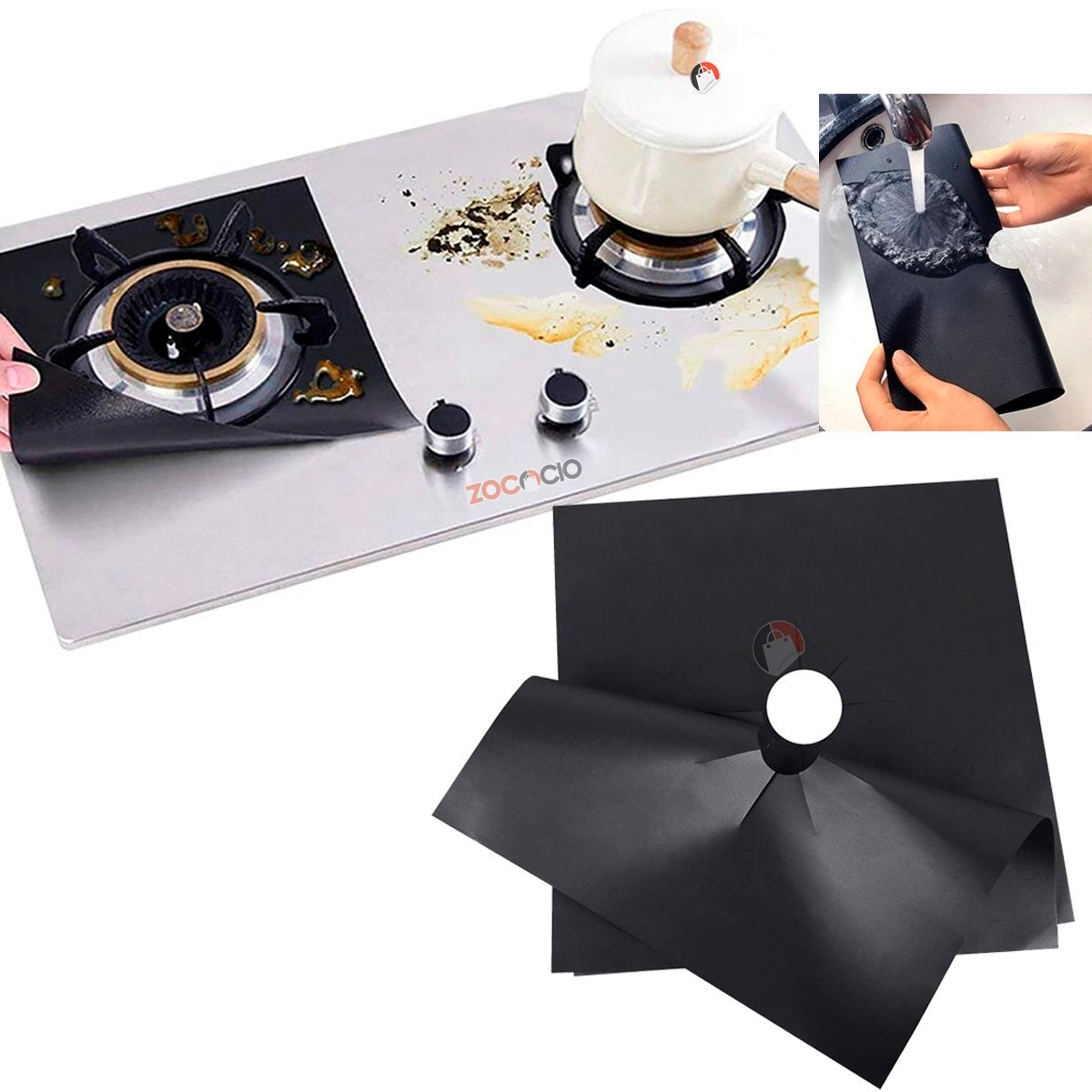 Protector De Estufa X4 Unds Cubierta Reutilizable🔥