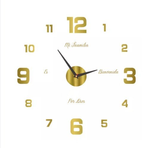 Reloj De Pared 3d Decorativo Hogar Adhesivo Moderno🕣