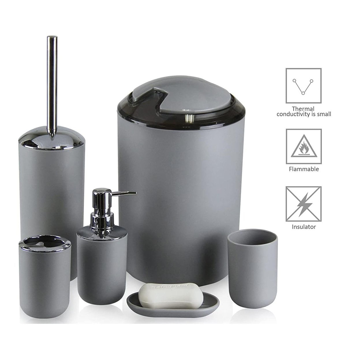 Juego de Accesorios para el Baño 6 piezas🗑️🛁