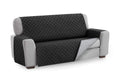 Protector de Sofá Color Negro y Gris Microfibra 2 Puestos Happy Bear🛋️