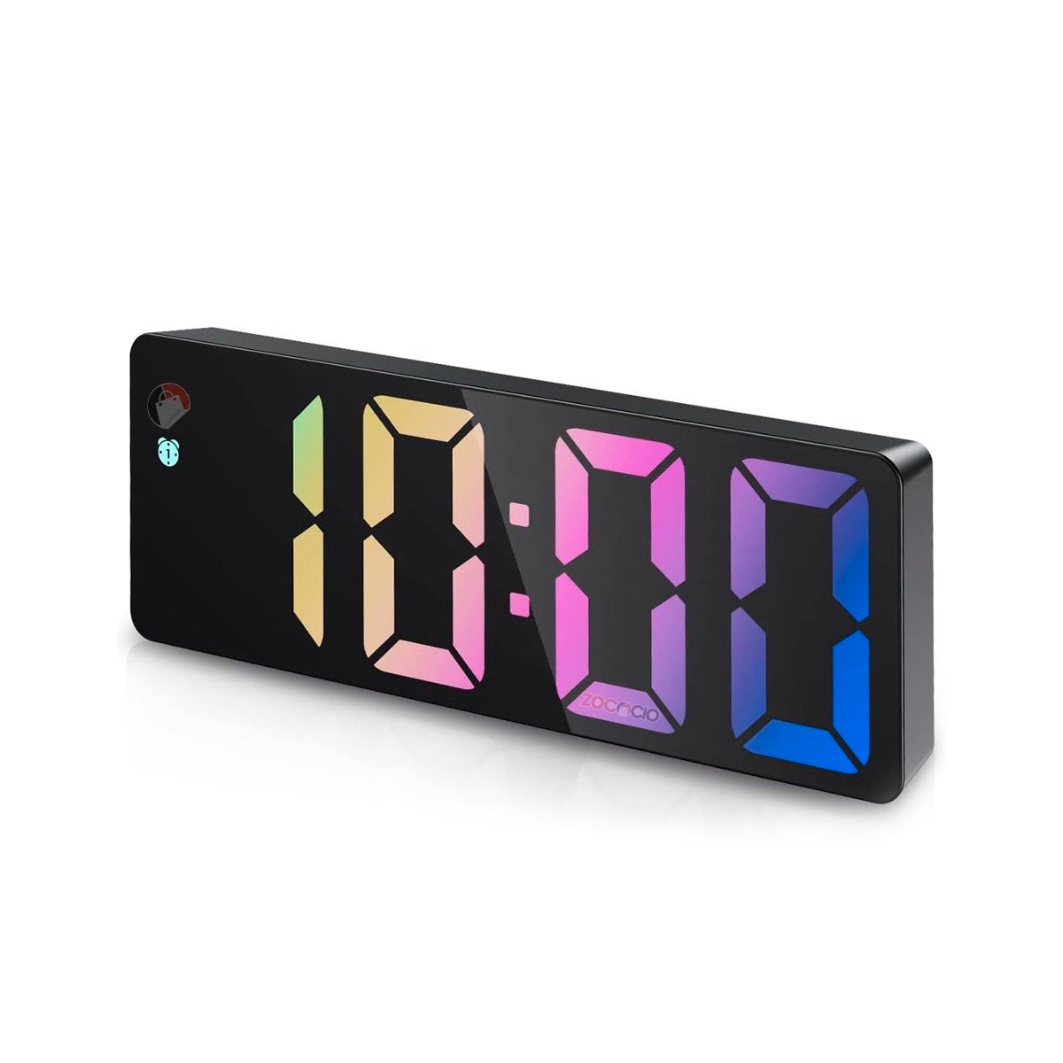 Reloj Espejo Digital Luz Led De Colores Con Despertador⏰