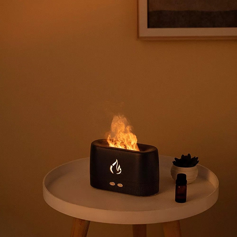 Humidificador Difusor De Aromas Ambientador De Llama Led + Esencia🔥