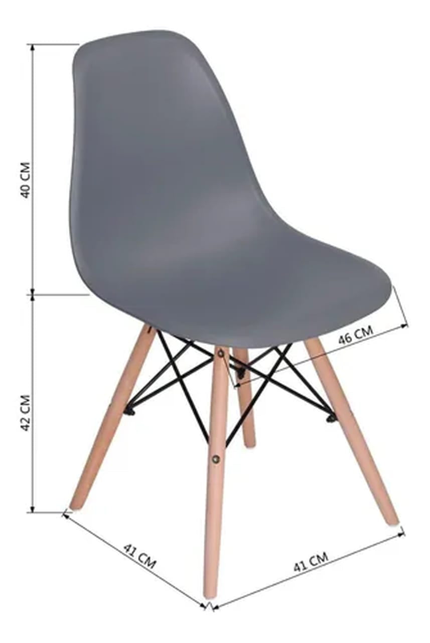 Sillas Eames Minimalista y Moderna x4🪑
