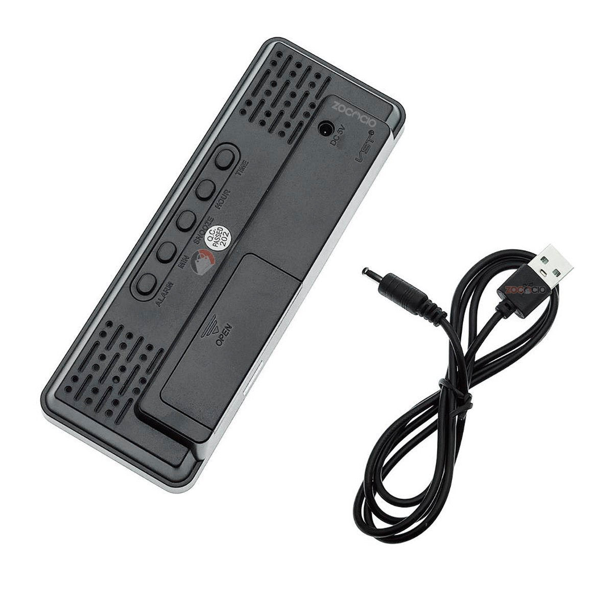 Reloj Espejo Digital Luz Led De Colores Con Despertador⏰