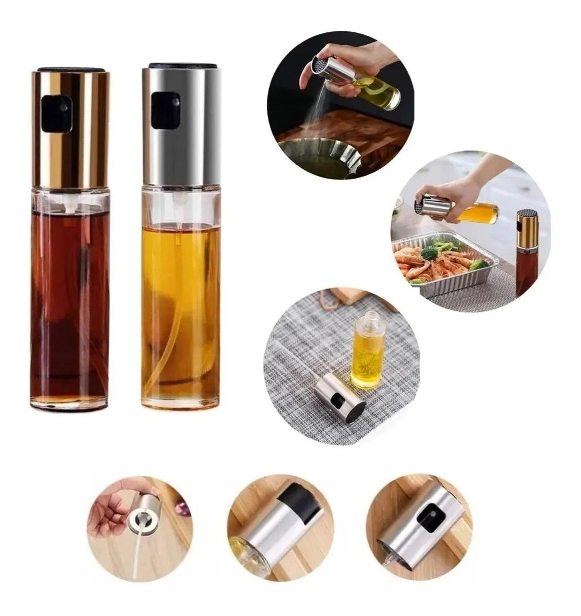 Set x2 Pulverizadores De Aceite y Vinagre - Spray De Cocina🍳