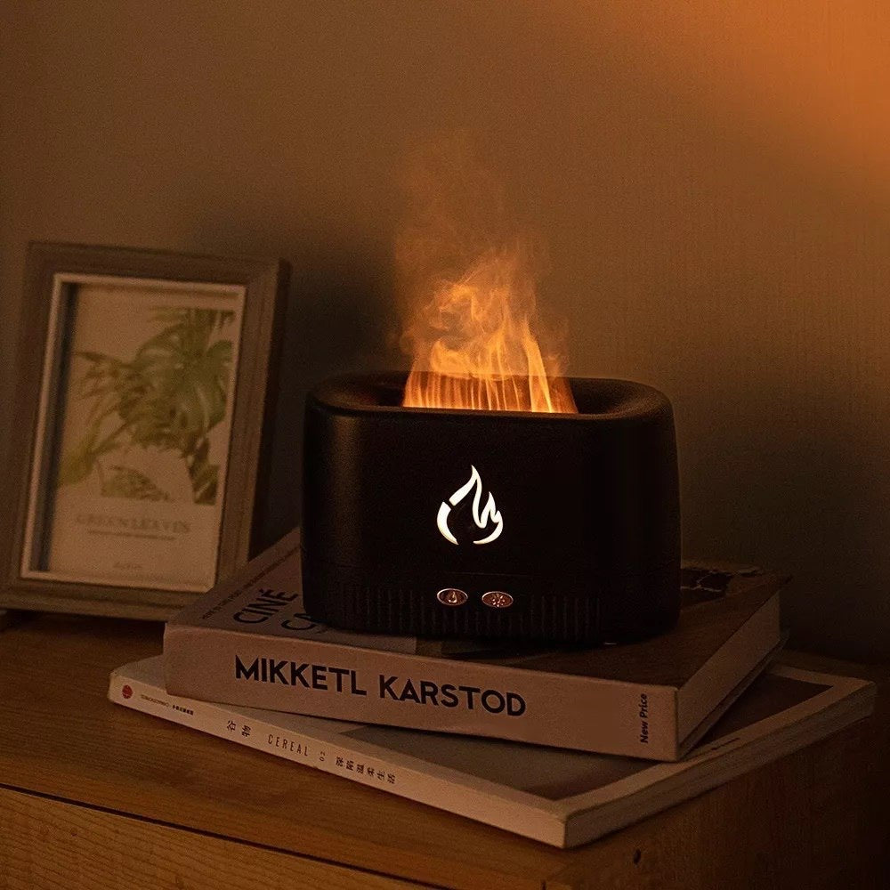 Humidificador Difusor De Aromas Ambientador De Llama Led + Esencia🔥