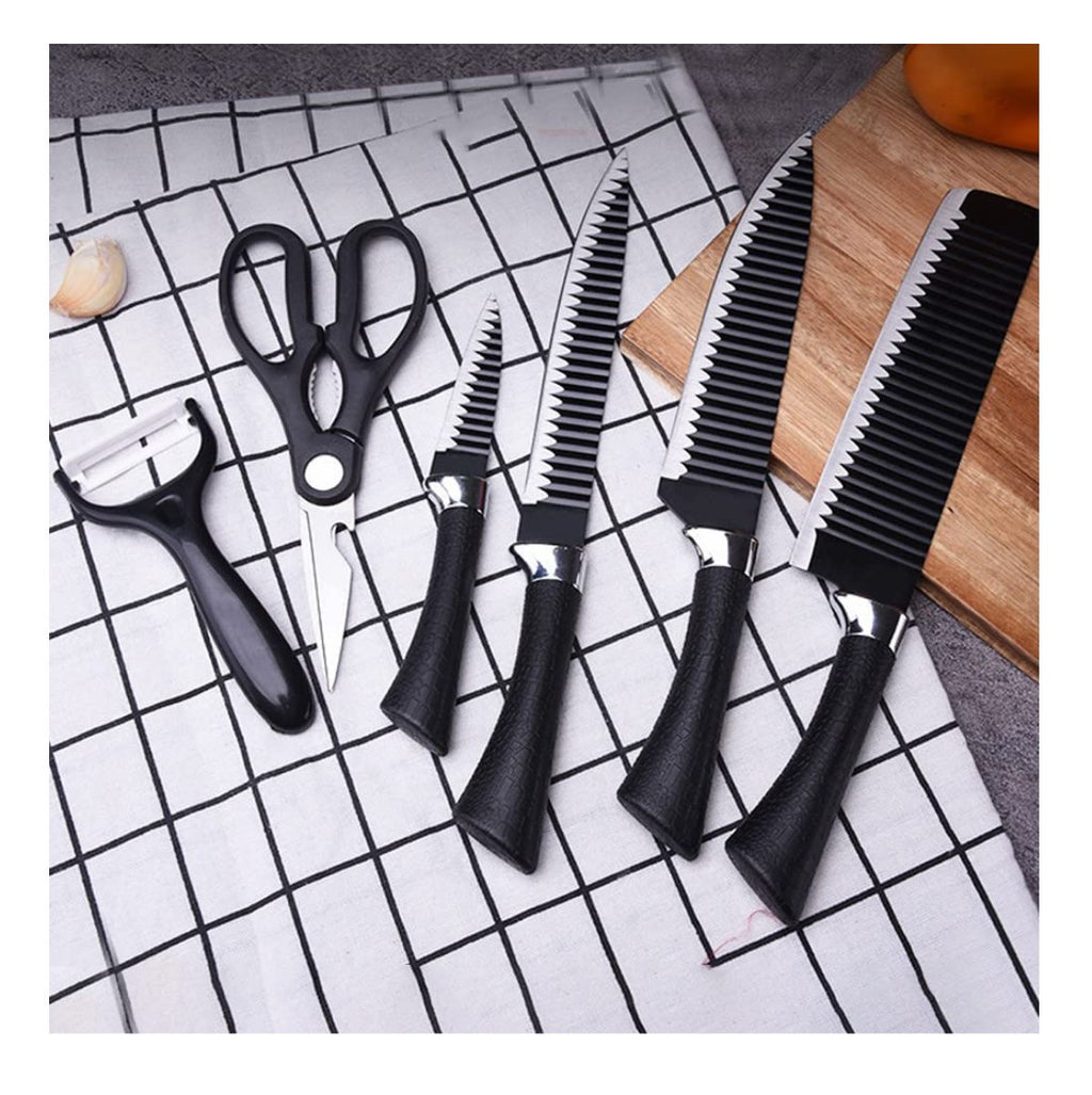 Set Cuchillos Profesional 6Pzs y Pela Papa🔪🥒