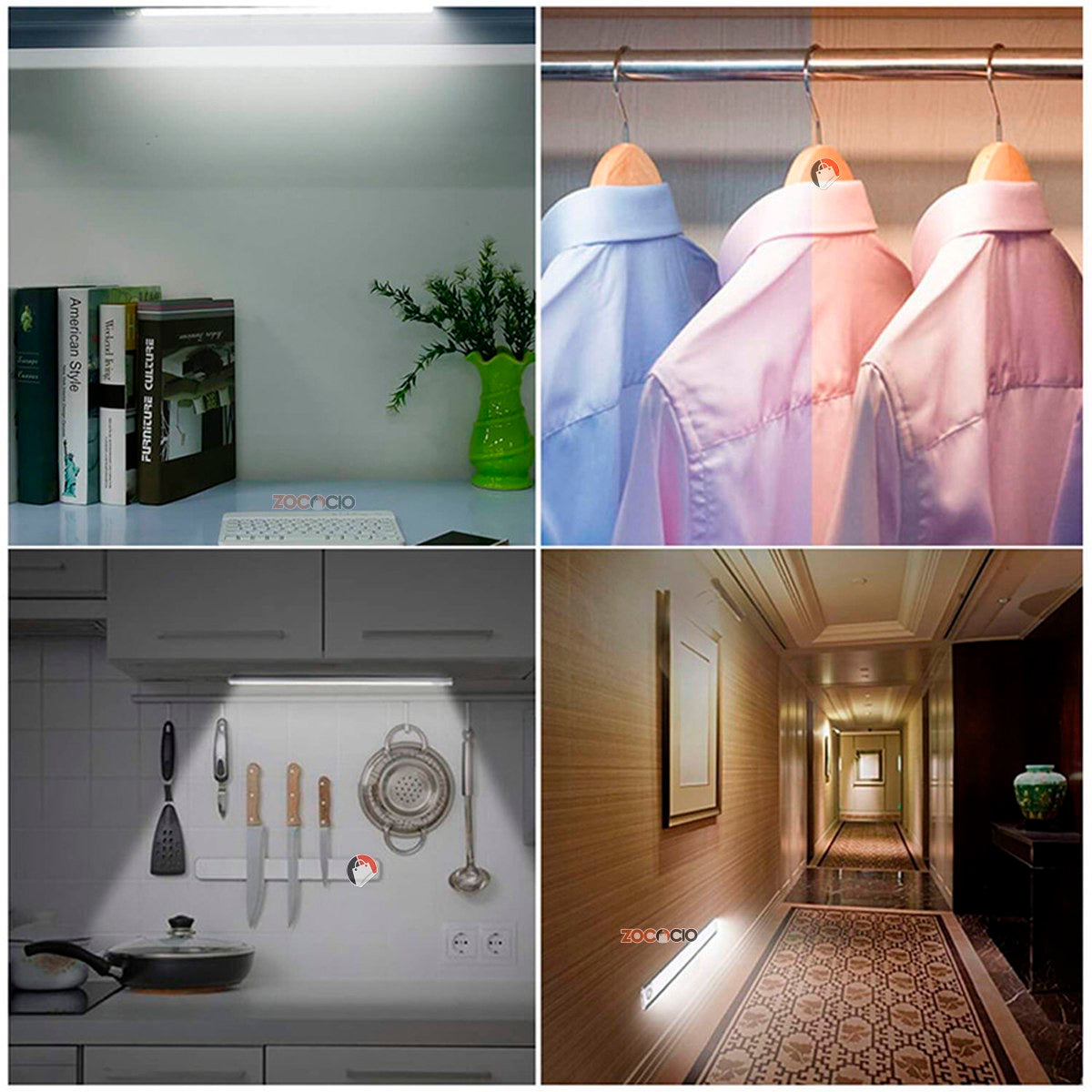 Lampara De Noche Ultrafina Led Recargable Usb Con Sensor🔦