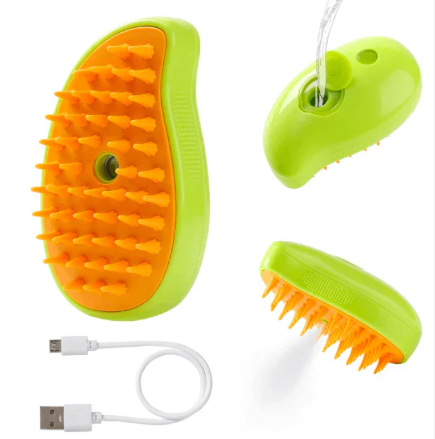 PetFresh Steam™ – Cepillo 3 en 1 de Vapor Portátil para Mascotas 🐾