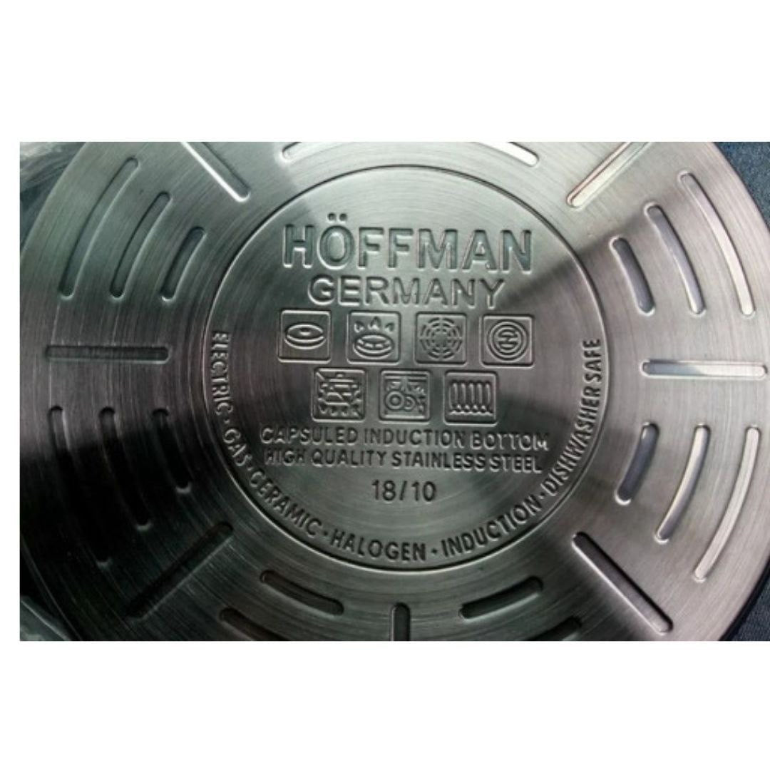 Batería de Ollas de Acero 18/10 - 12 Piezas Hoffman Original🍳