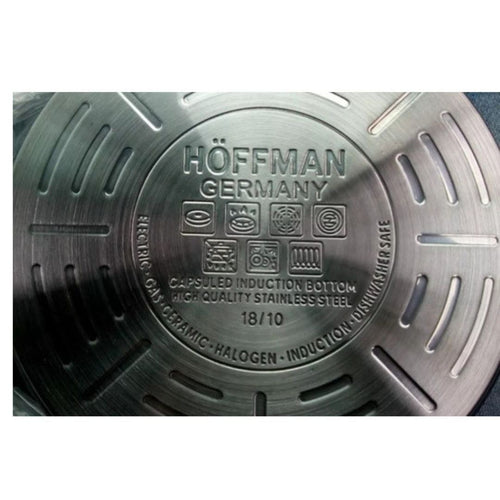 Batería de Ollas de Acero 18/10 - 12 Piezas Hoffman Original🍳