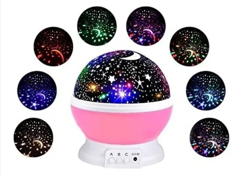 Lámpara Rotatoria Galaxia Color Rosado🌙