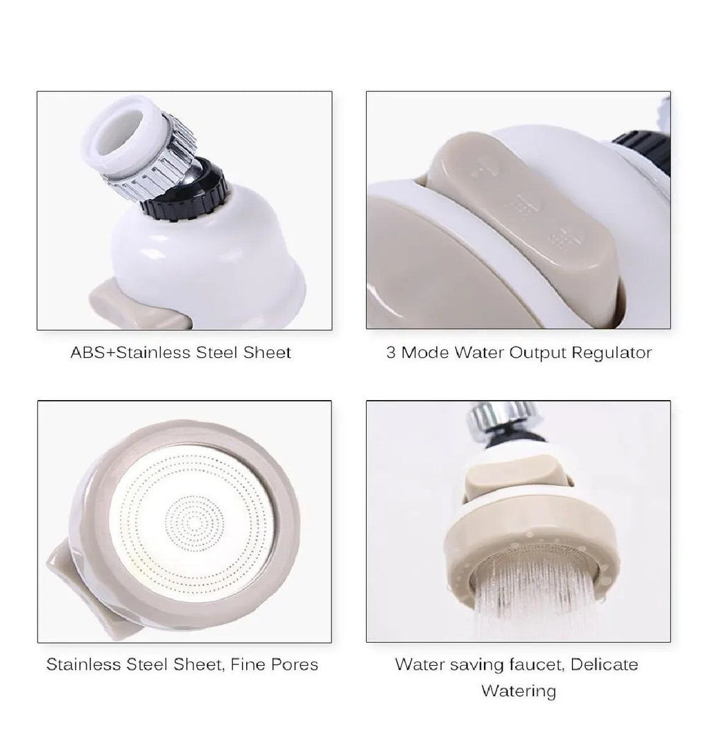 Grifo Ahorrador de Agua Difusor de Grifo Aireador Giratorio 360°🚰