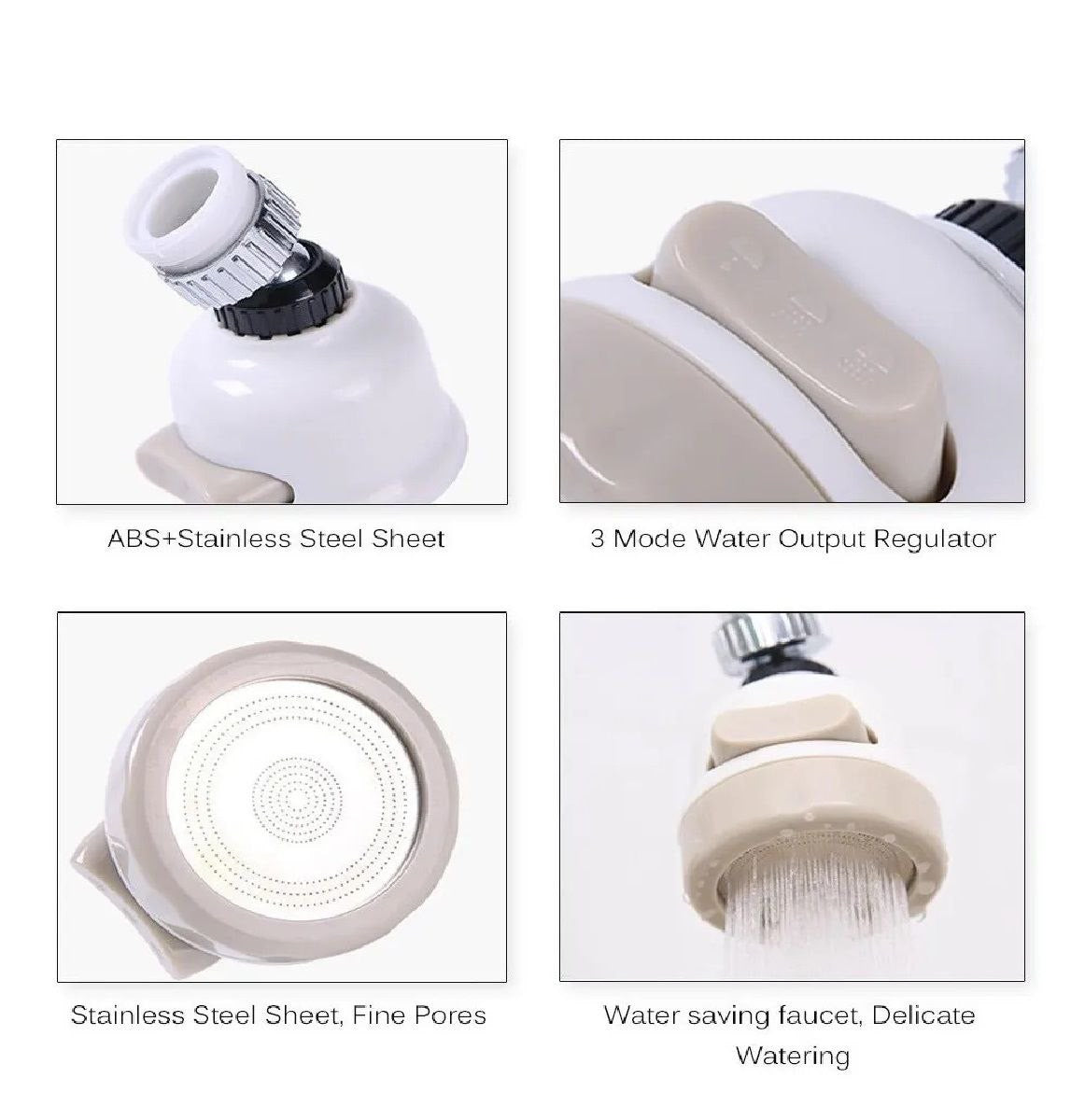 Grifo Ahorrador de Agua Difusor de Grifo Aireador Giratorio 360°🚰