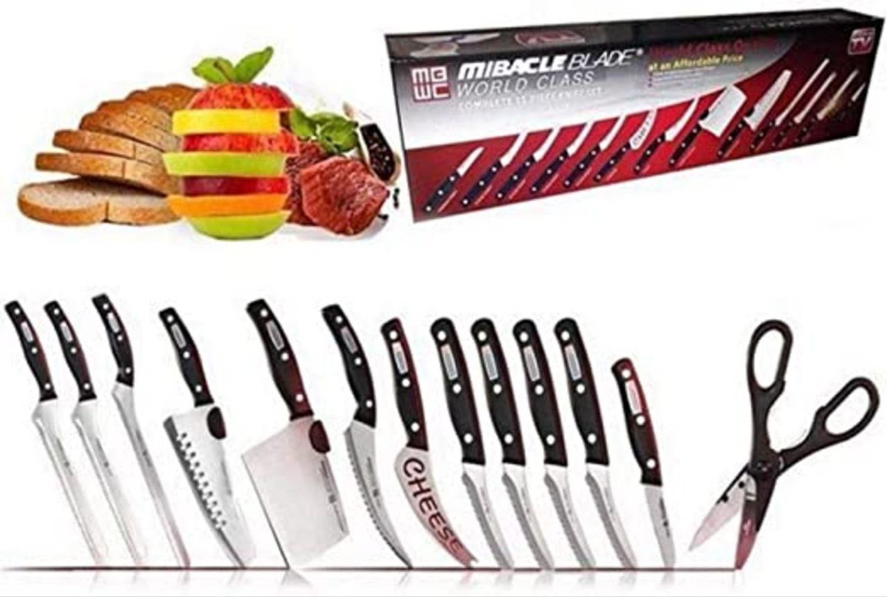 Set de Cuchillos Miracle x13 Piezas🔪