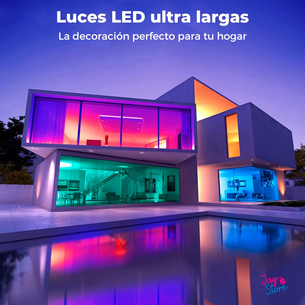 Cinta de Luz Led 20m Rgb 5050 Bluetooth+Control Música🌈
