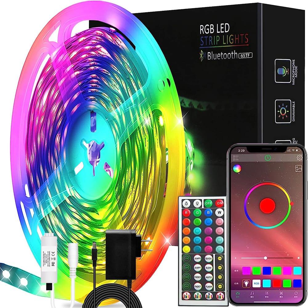 Cinta de Luz Led 20m Rgb 5050 Bluetooth+Control Música🌈