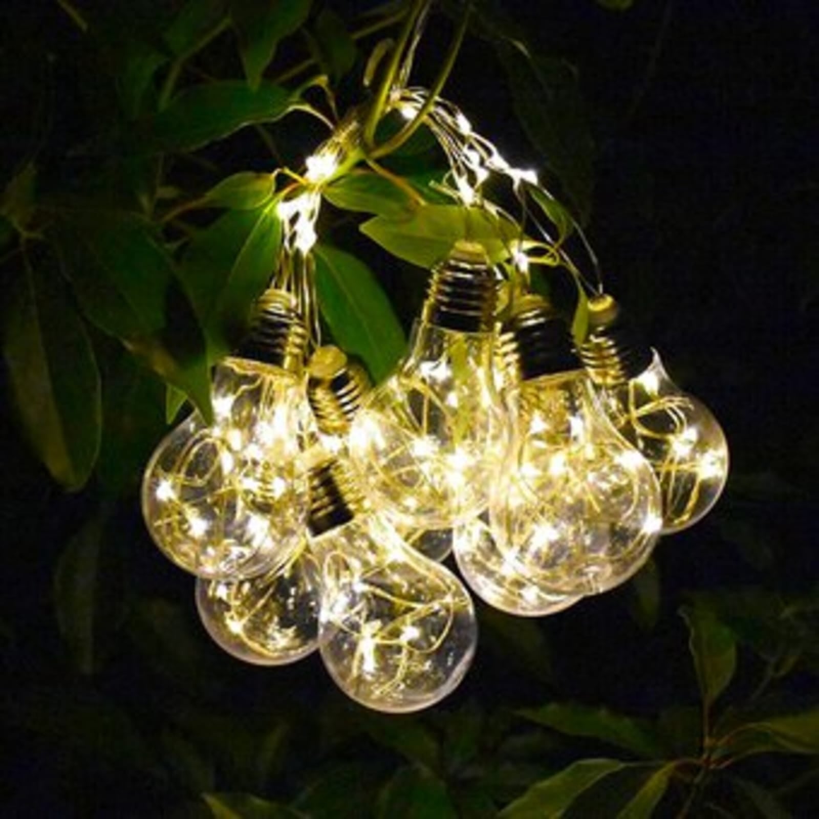 Extensión Micro Led Estilo Bombillo x10 Luz Cálida💡